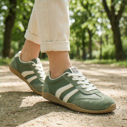 Women's wide fit, arch support, lace up fit trainers with everyday walking