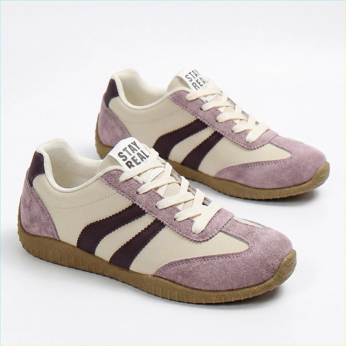 Women's wide fit, arch support, lace up fit trainers with everyday walking