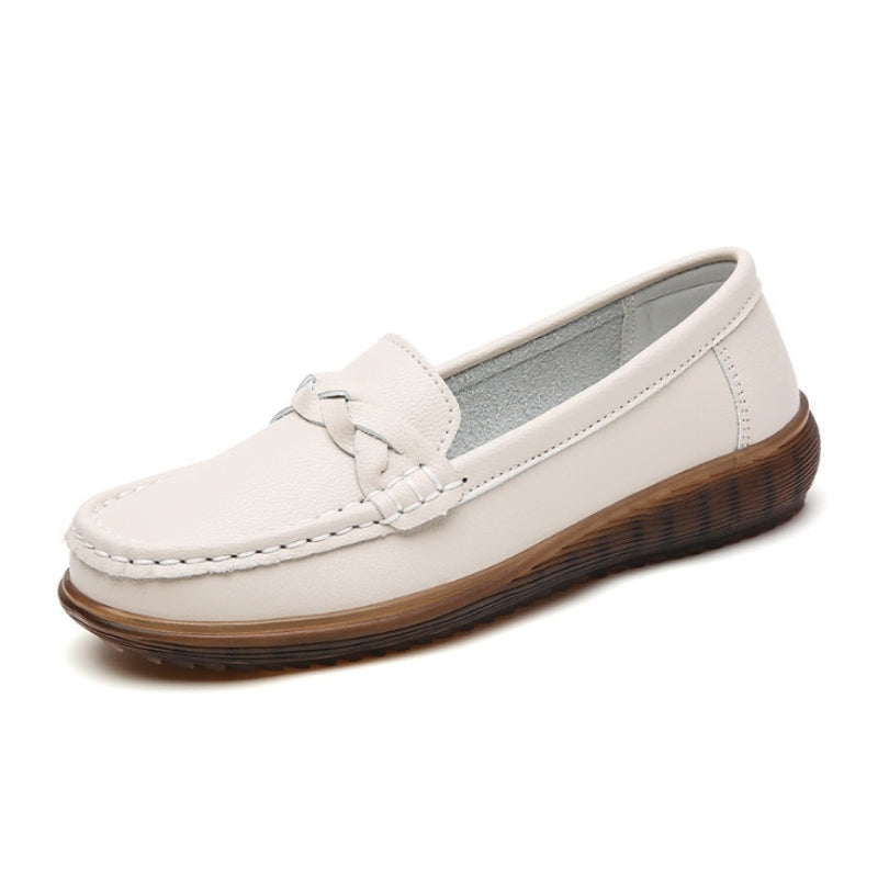 Womens Orthopedic Wide Fit Slip-Ons | Soft Leather Comfort Loafers