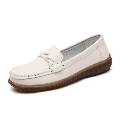 Womens Orthopedic Wide Fit Slip-Ons | Soft Leather Comfort Loafers