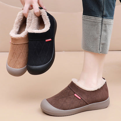 Women's Orthopaedic Wide Fit Slipper Boots | Anti-Slip Warm Fleece
