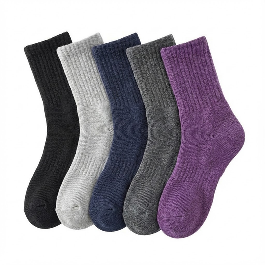 Women’s Thick Wool Winter Socks 5 Pairs – Thermal Crew Socks