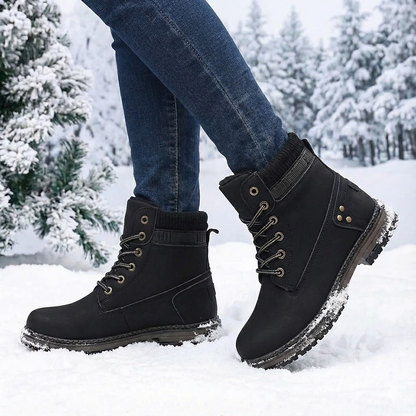 Women’s Waterproof Snow Boots Warm Fur Lined Arch Support Shoes