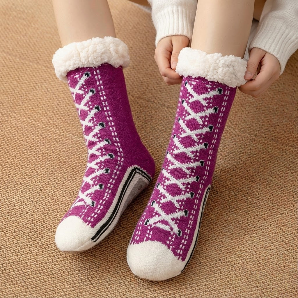 Thermal Non-Slip Slipper Socks | Super Soft Warm Ankle Liners