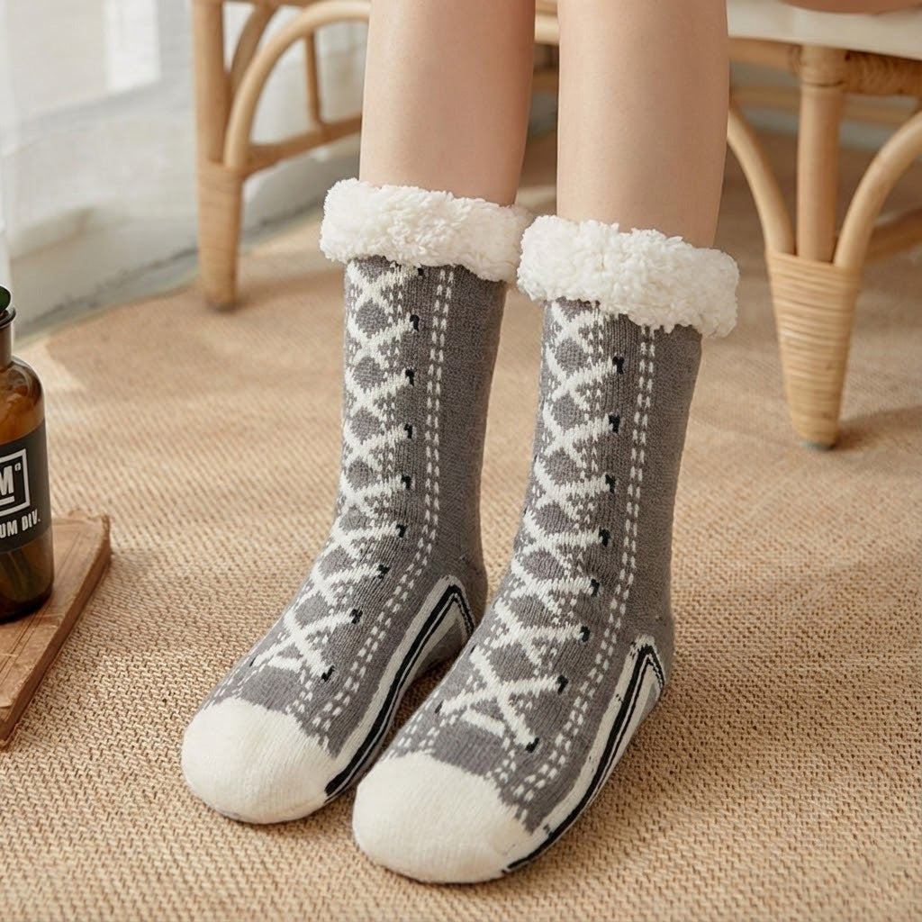 Thermal Non-Slip Slipper Socks | Super Soft Warm Ankle Liners