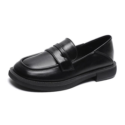 Women's Orthopedic Chunky Loafers | British Style Wide Fit Platform Shoe