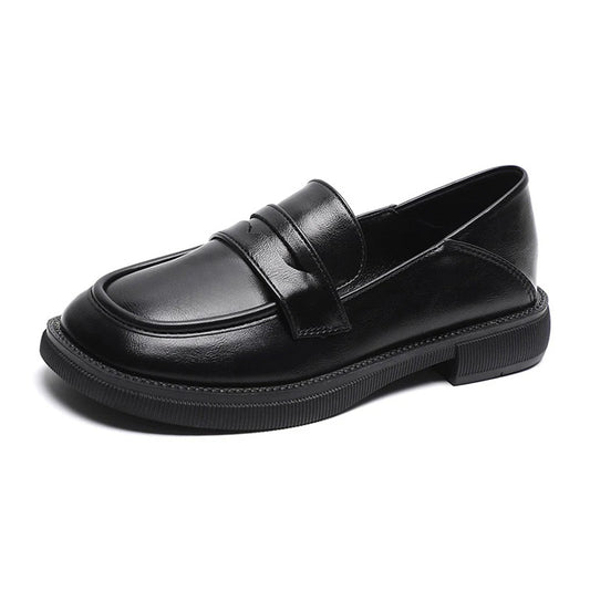 Women's Orthopedic Chunky Loafers | British Style Wide Fit Platform Shoe