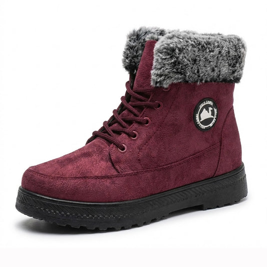 Women’s Casual Winter Ankle Boots | Warm Fur Lined, Non-Slip Sole