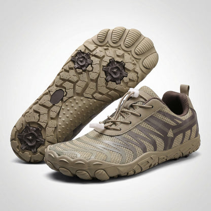 Unisex wide fit, barefoot feel, breathable upper trainers with non slip grip and lightweight design