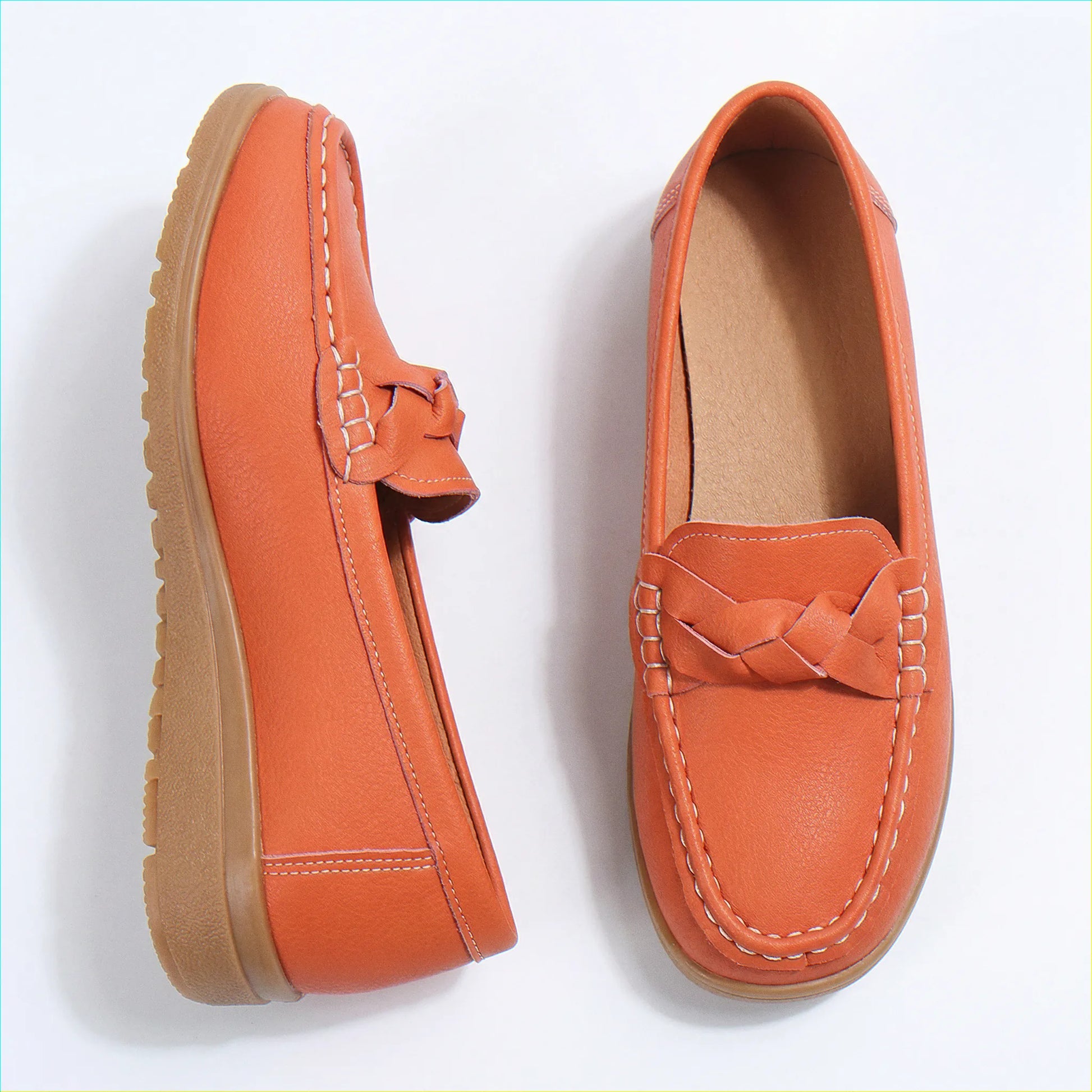 Women's wide fit, arch support, cushioned comfort loafers with slip on design and everyday walking