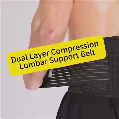 Humtto Dual-Purpose Back Support Belt – For Lifting Workouts & Everyday Lumbar Care