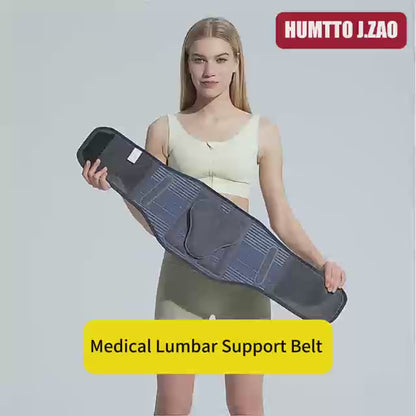 Humtto Ergonomic Back/Lumbar Support Belt – Adjustable Lumbar Brace for Disc Pain & Long Sitting