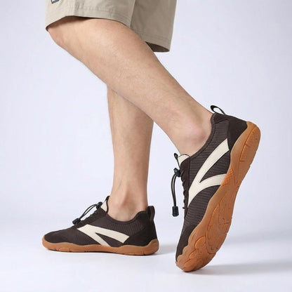 Unisex wide fit, cushioned comfort, breathable upper walking shoes with lightweight design and everyday walking